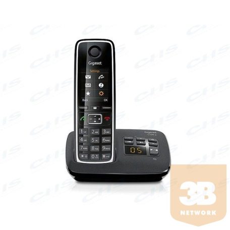 GIGASET ECO DECT Telefon C530A fekete, üzenetrögzítő