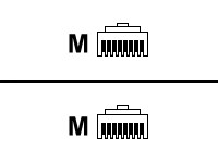 HPE Cable Ethernet 7.6m/25ft CAT5 RJ45 M/M