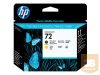 HP 72 original printhead C9384A matte black and yellow standard capacity 1-pack