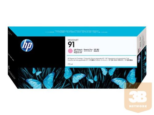 HP 91 original Ink cartridge C9471A light magenta standard capacity 775ml 1-pack with Vivera Ink cartridge