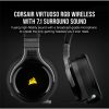 CORSAIR Vezetékes/Vezeték Nélküli Headset, VIRTUOSO RGB WIRELESS High-Fidelity Gaming, Levehető Mikrofon, RGB, fekete