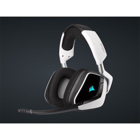 CORSAIR Vezeték Nélküli Headset, VOID RGB ELITE Wireless Premium Gaming, 7.1 Hangzás, RGB, fehér