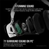 CORSAIR Vezeték Nélküli Headset, VOID RGB ELITE Wireless Premium Gaming, 7.1 Hangzás, RGB, fehér