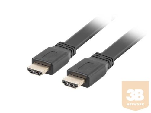 Lanberg cable HDMI M/M V2.0 1.8M Black Flat