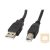LANBERG USB-A M USB-B M 2.0 cable 0.5m black ferrite