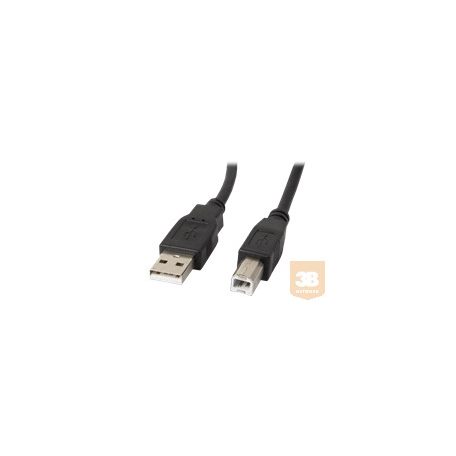 LANBERG USB-A M USB-B M 2.0 cable 1.0m black ferrite