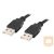 LANBERG cable USB-A M/M 2.0 0.5m black