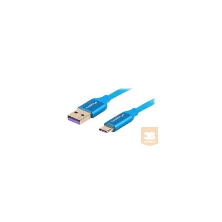 LANBERG CA-USBO-22CU-0018-BL Lanberg cable Premium Quck Charge 3.0 ,USB-C(M)->A(M) 1,8m Blue