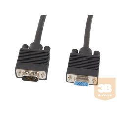   Lanberg extension cable VGA M/F shielded with ferrite 1.8m black