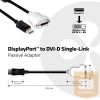 ADA Club3D DISPLAY PORT 1.1 MALE TO DVI-D FEMALE SINGLE LINK PASSIVE ADAPTER