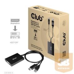   ADA Club3D DisplayPort to Dual Link DVI-D HDCP OFF version Active Adapter M/F - Apple Cinema Kijelzőkhöz