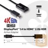 ADA Club3D DisplayPort 1.4 to HDMI 2.0b HDR Active adapter