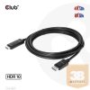 ADA Club3D DisplayPort 1.4 to HDMI 4K120Hz or 8K60Hz HDR10 Cable M/M