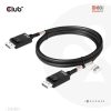 ADA Club3D DisplayPort 2.1 Bi-Directional VESA DP80 Certified Cable 4K120Hz, 8K60Hz or 10K30Hz M/M 1.2m