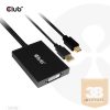 ADA Club3D Mini DisplayPort to Dual Link DVI, HDCP ON version Active Adapter - HDCP-támogatással rendelkező kijelzőkhöz