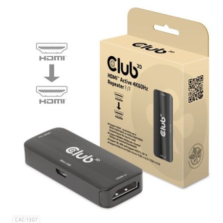 ADA Club3D HDMI Active 4K60Hz Repeater F/F
