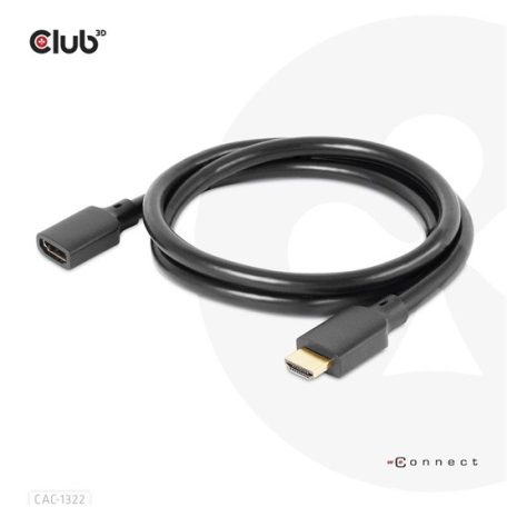 KAB Club3D High Speed HDMI 4K 120Hz 8k 60Hz Extension kábel M/F 1m/3,23ft