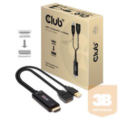 KAB Club3D HDMI - DisplayPort 4K 60Hz M/F Active Adapter