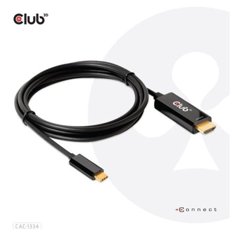 KAB Club3D HDMI to USB Type-C 4K60Hz Active Cable M/M 1.8m