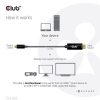 KAB Club3D HDMI to USB Type-C 4K60Hz Active Cable M/M 1.8m