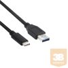 KAB Club3D USB 3.1 Type-C to Type-A kábel 10Gbps PD 60W M/M - 1m