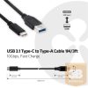 KAB Club3D USB 3.1 Type-C to Type-A kábel 10Gbps PD 60W M/M - 1m