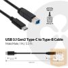 KAB Club3D USB TYPE C GEN 2 MALE (10Gbps) to TYPE B MALE kábel 1Méter / 3.28 Feet