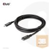 KAB Club3D USB Gen1 Type-C Extension Cable 5Gbps 60W(20V/3A) 4K60Hz M/F 2m/6.56ft