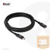 KAB Club3D USB Gen1 Type-C Extension Cable 5Gbps 60W(20V/3A) 4K60Hz M/F 2m/6.56ft