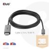 KAB Club3D USB Gen2 Type C to HDMI 4K120Hz 8K60Hz HDR10 with DSC1.2 Active Cable M/M