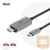 KAB Club3D USB Gen2 Type C to HDMI 4K120Hz 8K60Hz HDR10 with DSC1.2 Active Cable M/M