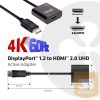 ADA Club3D DISPLAY PORT 1.2 MALE TO HDMI 2.0 FEMALE 4K 60HZ UHD/ 3D ACTIVE ADAPTER