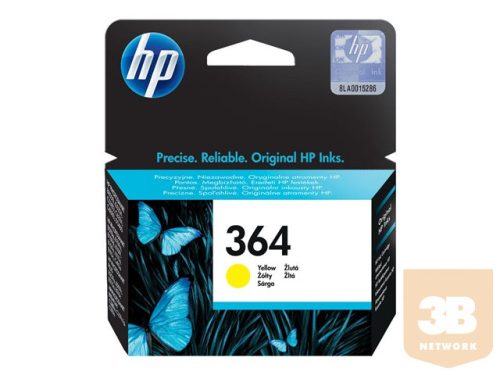 HP 364 Yellow Original Ink Cartridge