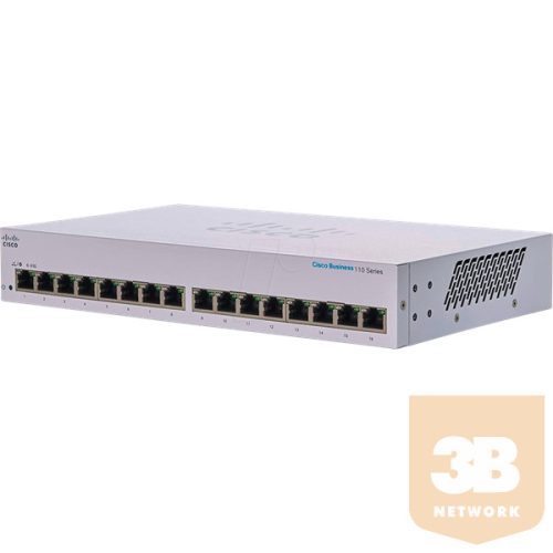 CISCO Switch 16x1000Mbps, Fémházas Rackes, CBS110-16T-EU