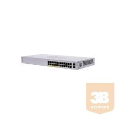   CISCO Switch 24x1000Mbps (12xPOE) + 2x1000Mbps SFP, Fémházas, Rackes - CBS110-24PP-EU