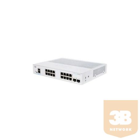 CISCO Switch CBS250-16T-2G-EU 16x1GbE, 2x1G SFP, VLAN, Web menedzselt