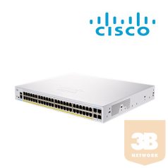   CISCO Switch 48x1000Mbps + 4x1000Mbps SFP, Menedzselhető, Fémházas, Rackes - CBS250-48T-4G-EU