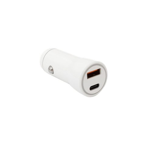 SBOX Autós töltő, USB CAR CHARGER 2 ULAZA - 20 W White