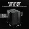 CORSAIR Ház 6500D AIRFLOW Dual Chamber, Tápegység nélkül, Edzett Üveg, fekete