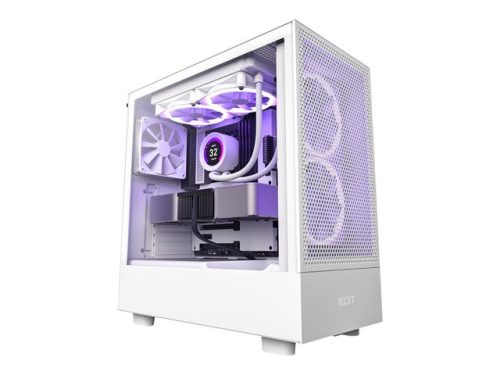 NZXT PC case H5 Flow RGB midi tower white