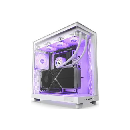 NZXT PC case H6 Flow RGB midi tower white