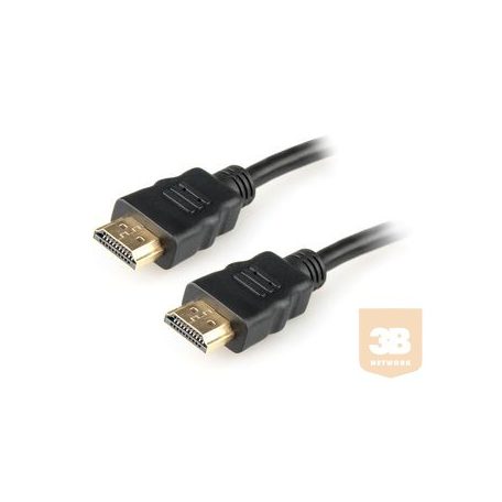 Gembird HDMI V2.0 apa-apa kábel aranyozott csatlakozóval 0.5m, bulk csomagolás