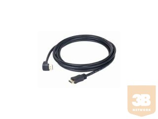 Gembird 90 fokos HDMI apa-apa kábel aranyozott csatlakozóval 1.8m