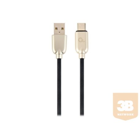 GEMBIRD CC-USB2R-AMCM-1M Gembird Premium rubber Type-C USB charging and data cable, 1m, black