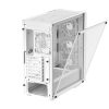 DeepCool Számítógépház - CC560 WHITE V2 (fehér, ablakos, 4x12cm venti, Mini-ITX / Micro-ATX / ATX, 1xUSB3.0, 1xUSB2.0)