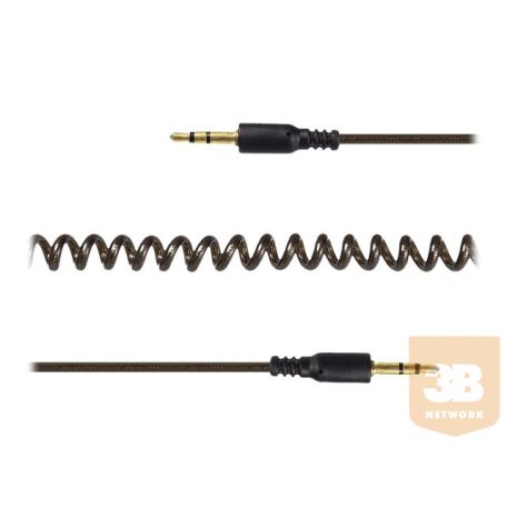 GEMBIRD CCA-405-6 Gembird audio spirál kábel Jack 3.5mm apa / Jack 3.5mm apa, 1.8m