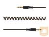 GEMBIRD CCA-405-6 Gembird audio spirál kábel Jack 3.5mm apa / Jack 3.5mm apa, 1.8m