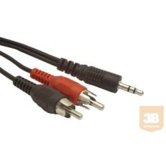 Gembird audio kábel Jack 3.5mm apa / 2x RCA (CINCH) apa, 5m