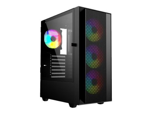 GEMBIRD computer case Fornax 4000 ATX - ARGB backlight black