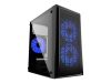 GEMBIRD CCC-FORNAX-950B Gaming design PC case 3 x 12 cm fans blue